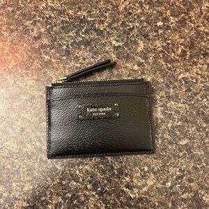 Kate Spade Black Textured Card Holder